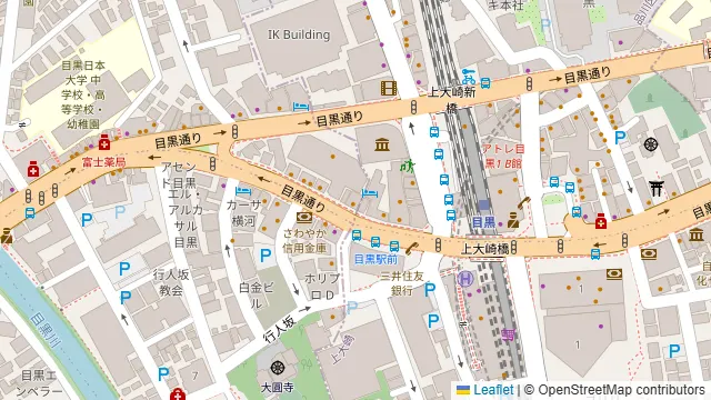 SETOUCHI 檸檬食堂 目黒店の周辺地図