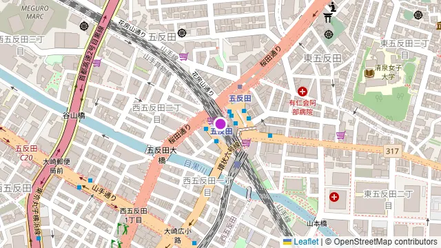 ビストロ Lanterne Rougeの周辺地図