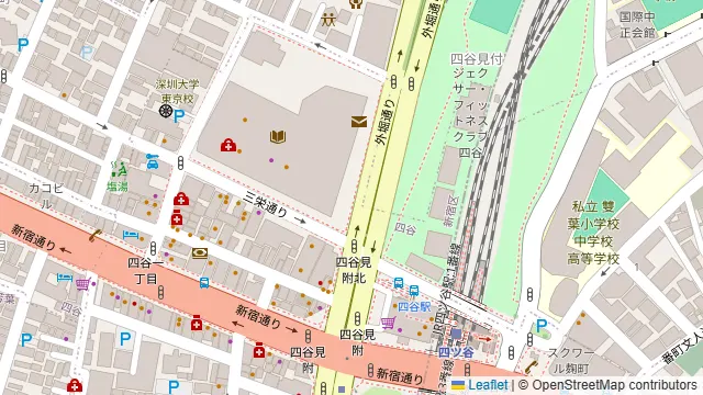 RUMP 四ツ谷しんみち通り店の周辺地図