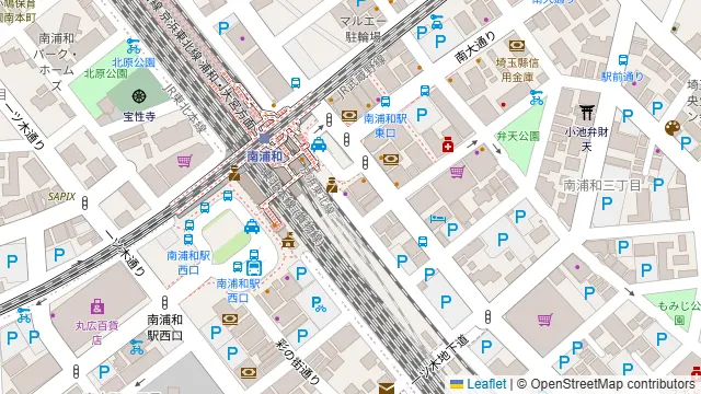 カラオケシティベア 南浦和店の周辺地図