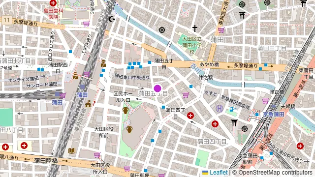 時空間 JIKUKAN 蒲田東口店の周辺地図
