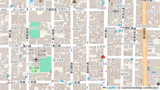 割烹なか川 三条木屋町の周辺地図
