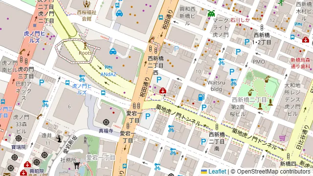 グッドモーニングカフェ＆グリル虎ノ門の周辺地図