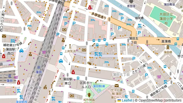 牡蠣と和牛 ほいさっさ 蒲田店の周辺地図