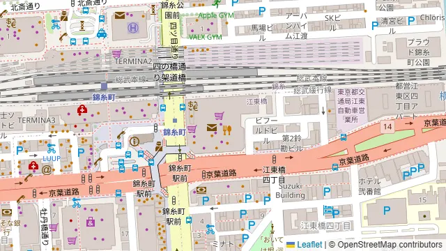 くいもの屋わん 錦糸町店の周辺地図