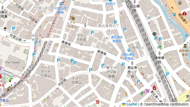 恵比寿 Elegante Vitaの周辺地図