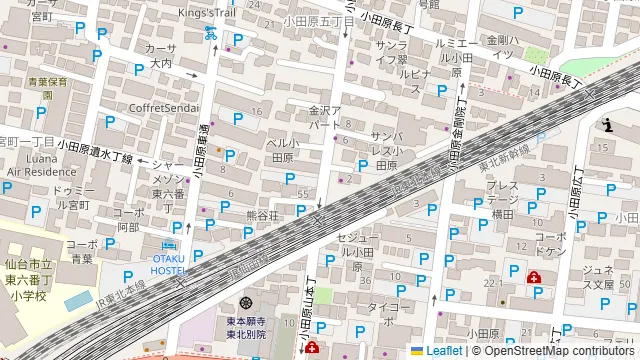 シンデレラフォトスタジオ仙台の周辺地図