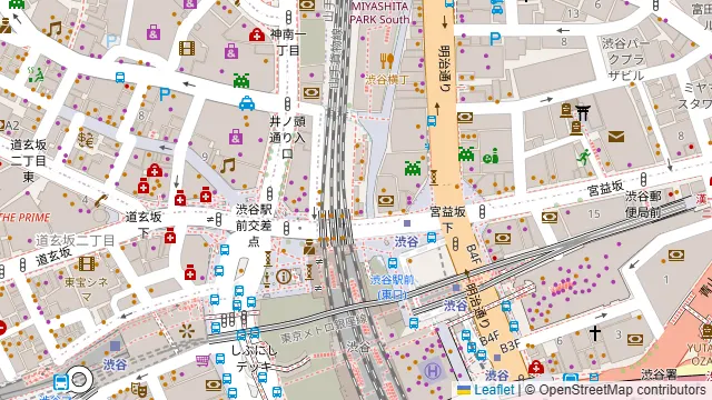 貸切ラウンジ & Bar THE PUBLIC STAND 渋谷店の周辺地図