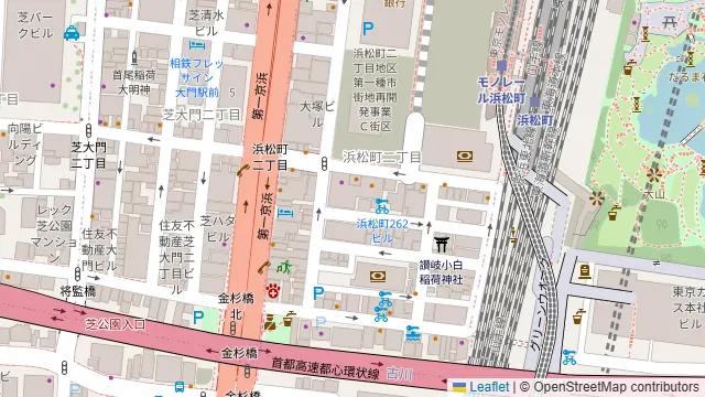 五島人 浜松町店の周辺地図