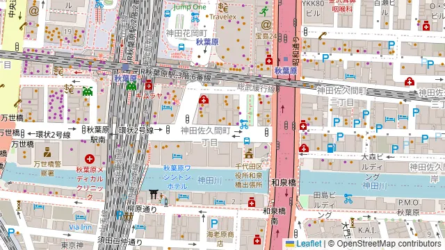 半蔵 秋葉原駅前店の周辺地図