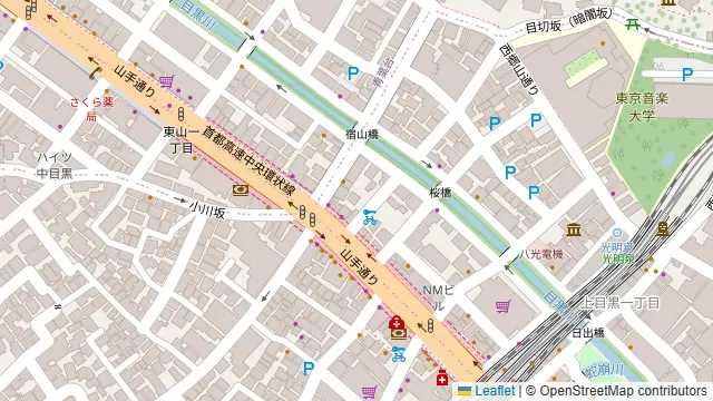 Ti picchio 中目黒の周辺地図