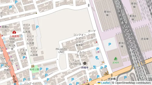 Blue大宮の周辺地図