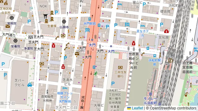 越後酒房 八海山 浜松町本店の周辺地図