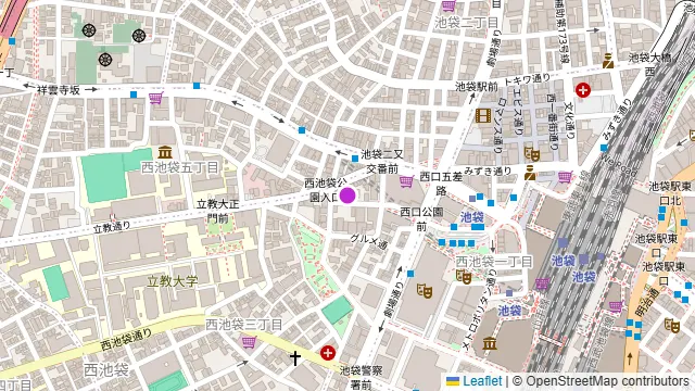 四季宴 池袋本店の周辺地図
