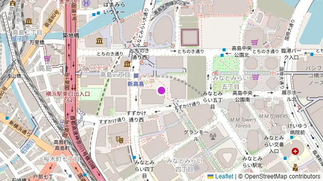 高ようじ みなとみらいの周辺地図