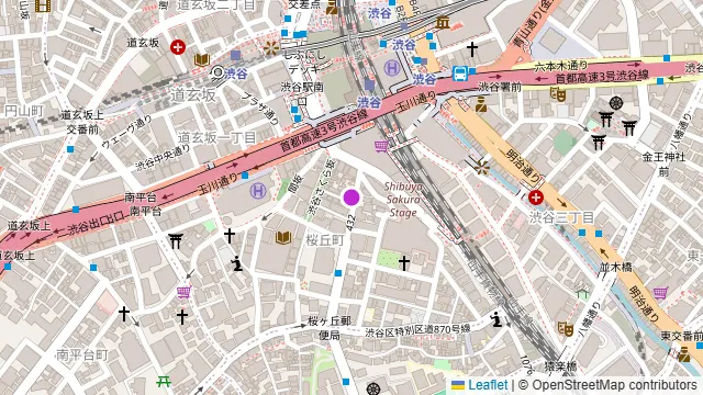 WINE&DINING 流石 渋谷桜丘店の周辺地図