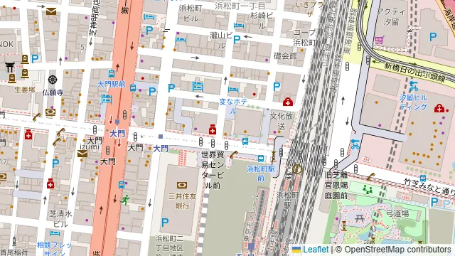 ダーツ&パーティー REGALO 浜松町駅前店の周辺地図