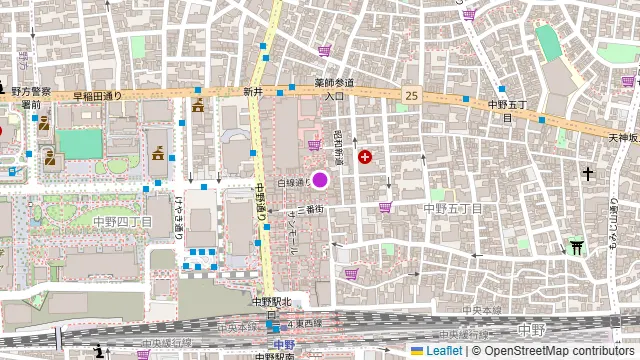 ネオビストロ MURA ハンドメイドキッチン 中野店の周辺地図