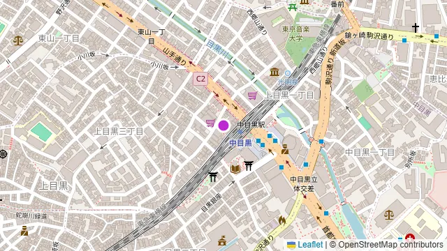 NAKAMEGURO TERRACE（中目黒テラス）の周辺地図