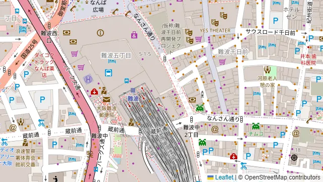 ミゲルフアニ なんばダイニングメゾン店の周辺地図