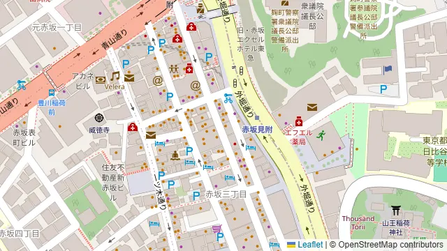 バネバグース 赤坂見附店の周辺地図