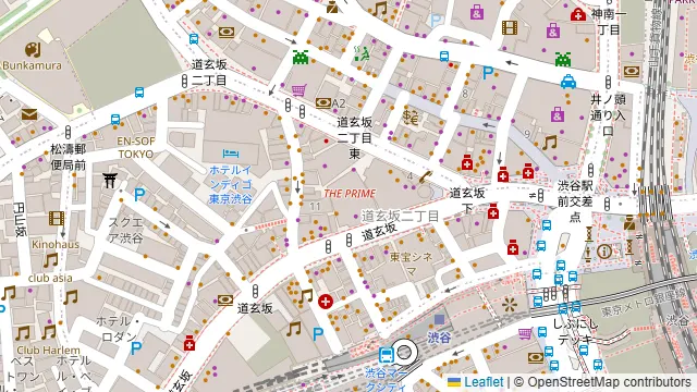 グレイドパーク 渋谷の周辺地図
