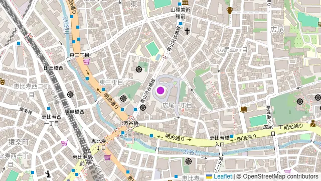 ThanksNature 恵比寿の周辺地図