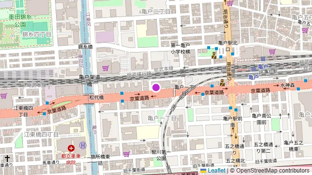 サカナビストロToMo 亀戸店の周辺地図