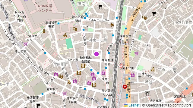 クラブキャメロットの周辺地図
