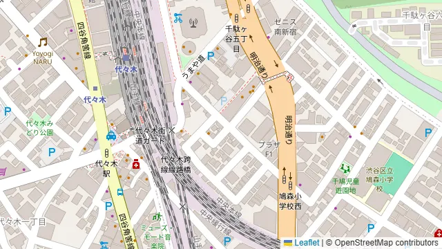 焼き鳥 神鶏 代々木の周辺地図