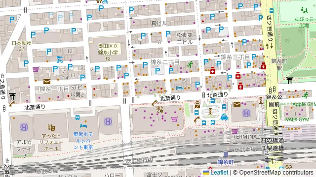 ベルサイユの豚 錦糸町の周辺地図