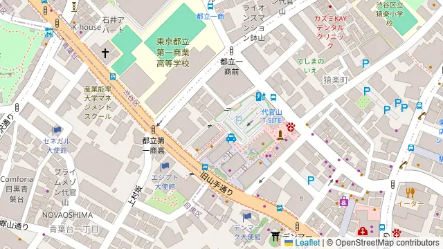 Kuss代官山の周辺地図