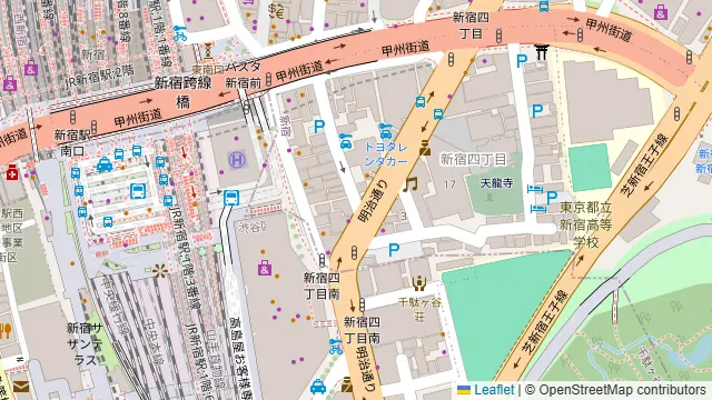 FRIENDS新宿の周辺地図