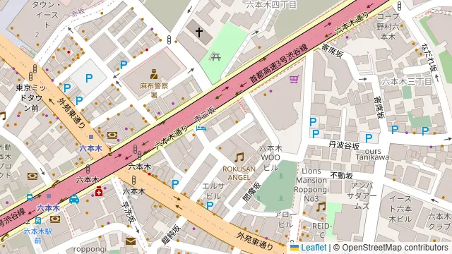 タントラ東京 六本木ショーレストランの周辺地図
