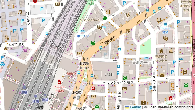 アットビジネスセンター池袋駅前 別館の周辺地図