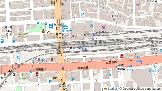 カラオケ館 亀戸駅前店の周辺地図