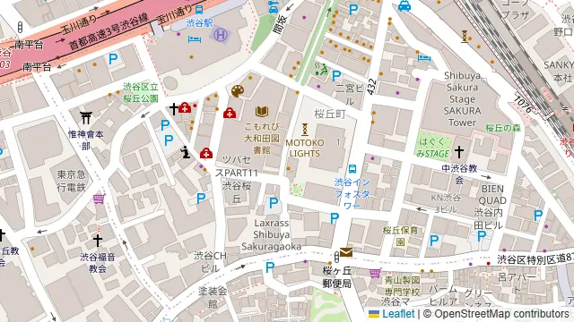 ワンガーデン 渋谷桜丘店の周辺地図