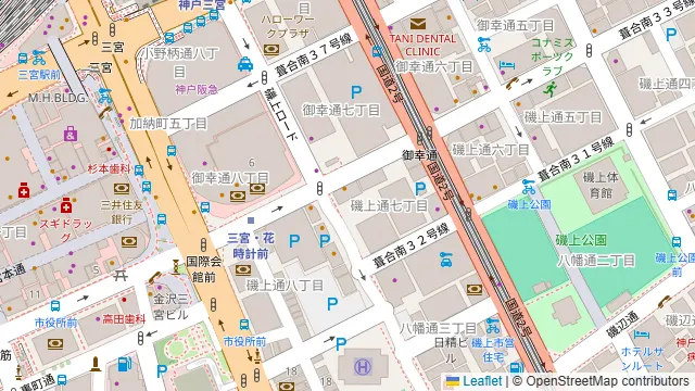 ラピュタ・ザ・フランダーステイル 三宮 神戸国際会館前店の周辺地図