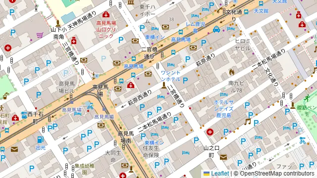アーバンライフ山之口お気軽スペースAMANの周辺地図