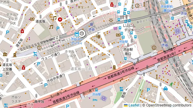 もてなし屋 渋谷店の周辺地図