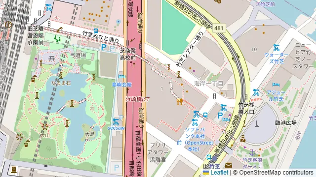 シュマッツ 東京ポートシティ竹芝の周辺地図