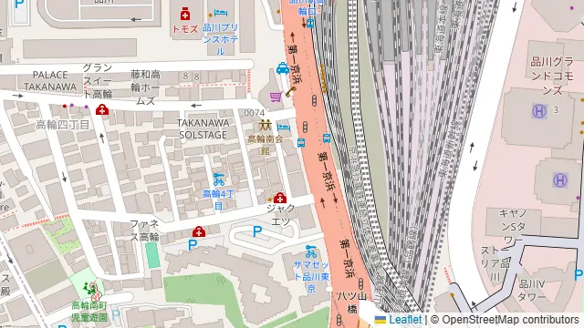 ふれあい貸し会議室 品川ステーションビル 品川No101の周辺地図