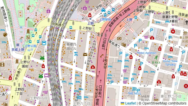 THE BLOOM UENO 2nd 会議室・個室の周辺地図