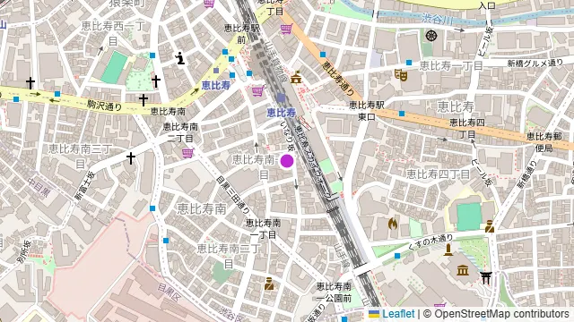 RIVERLD恵比寿Aの周辺地図
