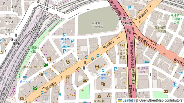 ダイニングレストラン dopelounge 池袋東口の周辺地図