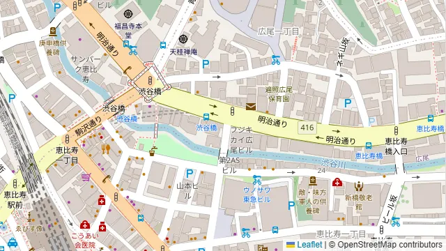 トマソンの周辺地図
