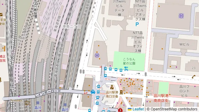 ウルフギャング・パック PIZZA BAR アレア品川店の周辺地図