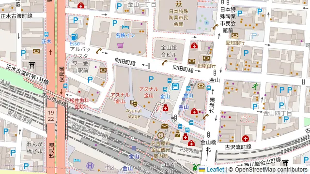 チーズと生はちみつBeNe アスナル金山の周辺地図