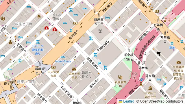 Brasserie ニーケの周辺地図