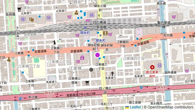 Darts UP 錦糸町の周辺地図
